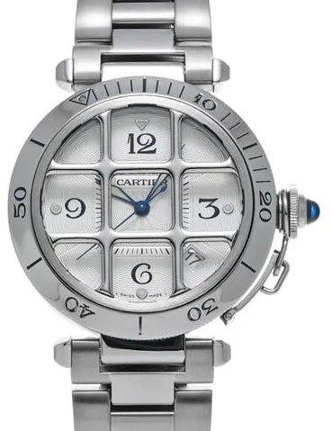 Cartier Pasha W31040H3 38mm Stainless steel Silver