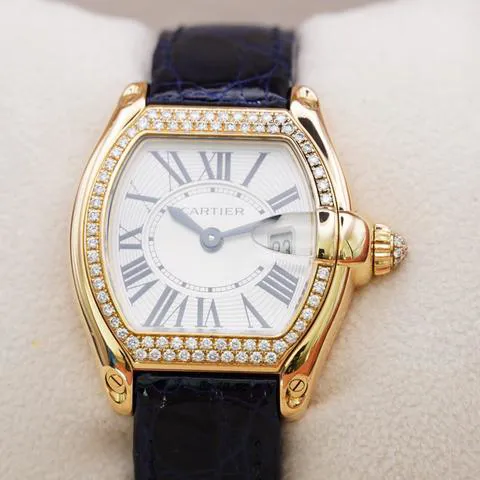 Cartier Roadster 2676 32mm Yellow gold Silver