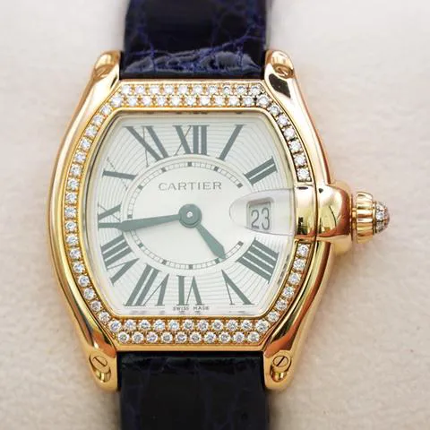 Cartier Roadster 2676 32mm Yellow gold Silver 11