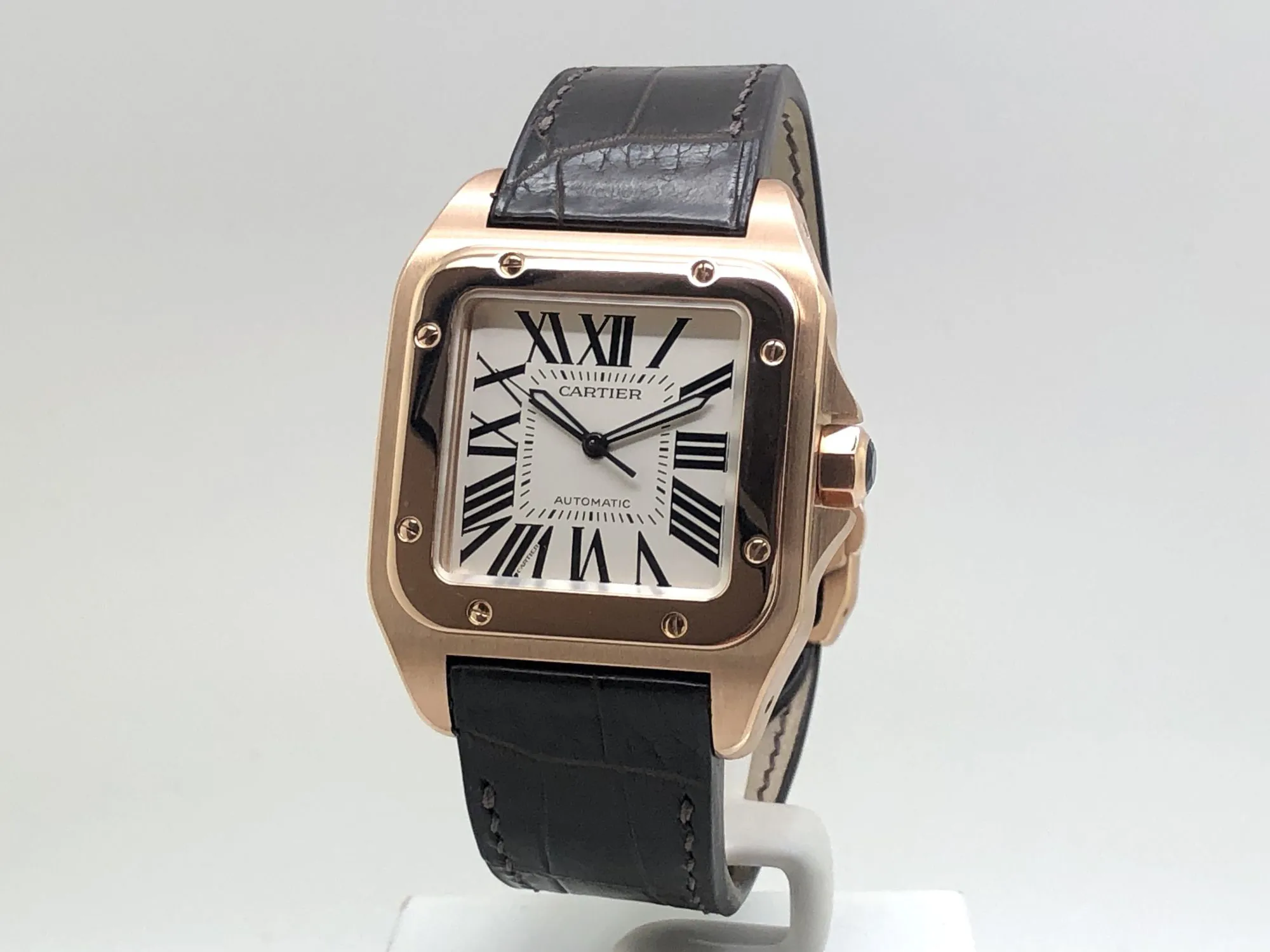 Cartier Santos 100 2792 41mm Rose gold White 4