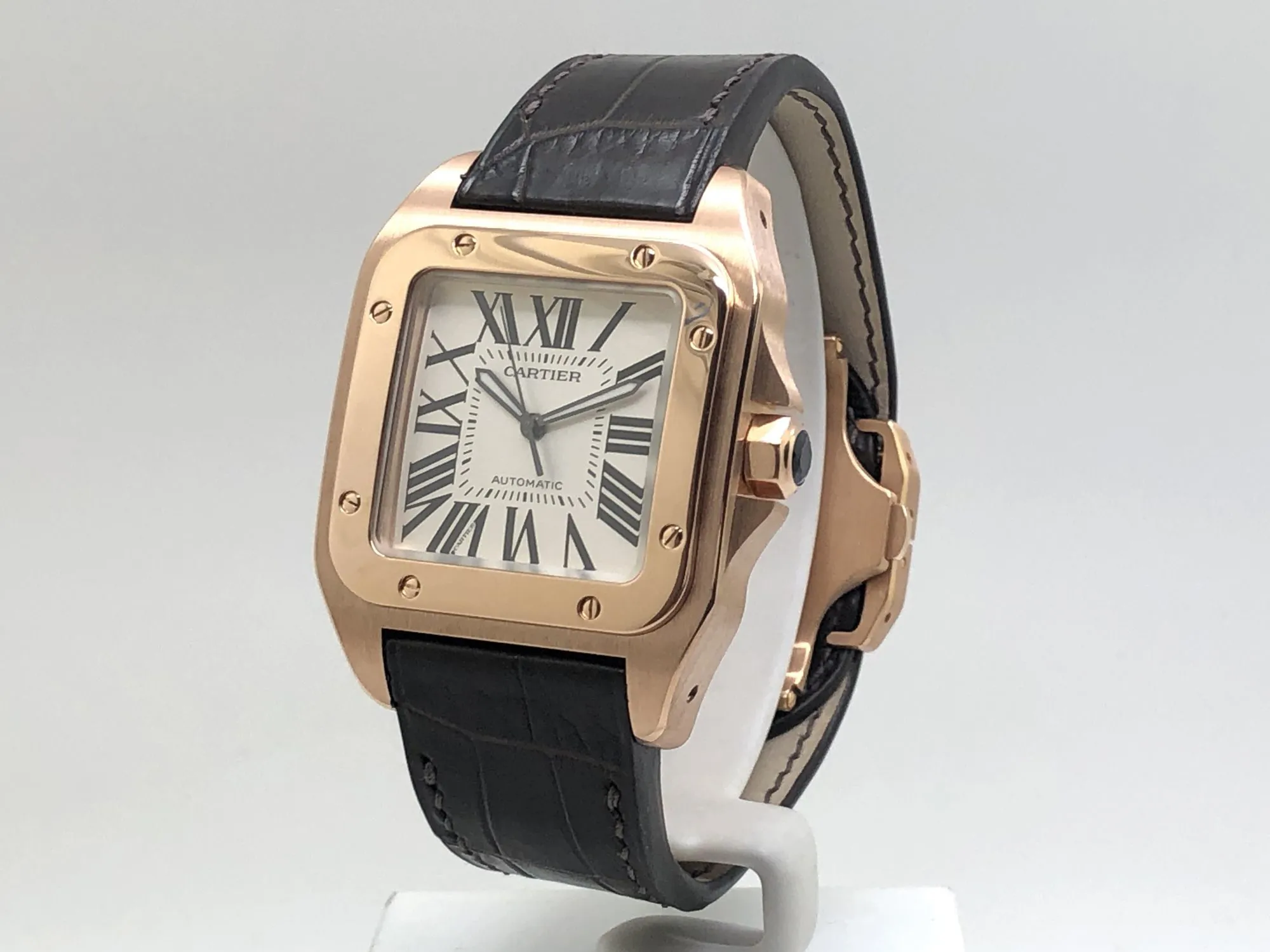 Cartier Santos 100 2792 41mm Rose gold White 5