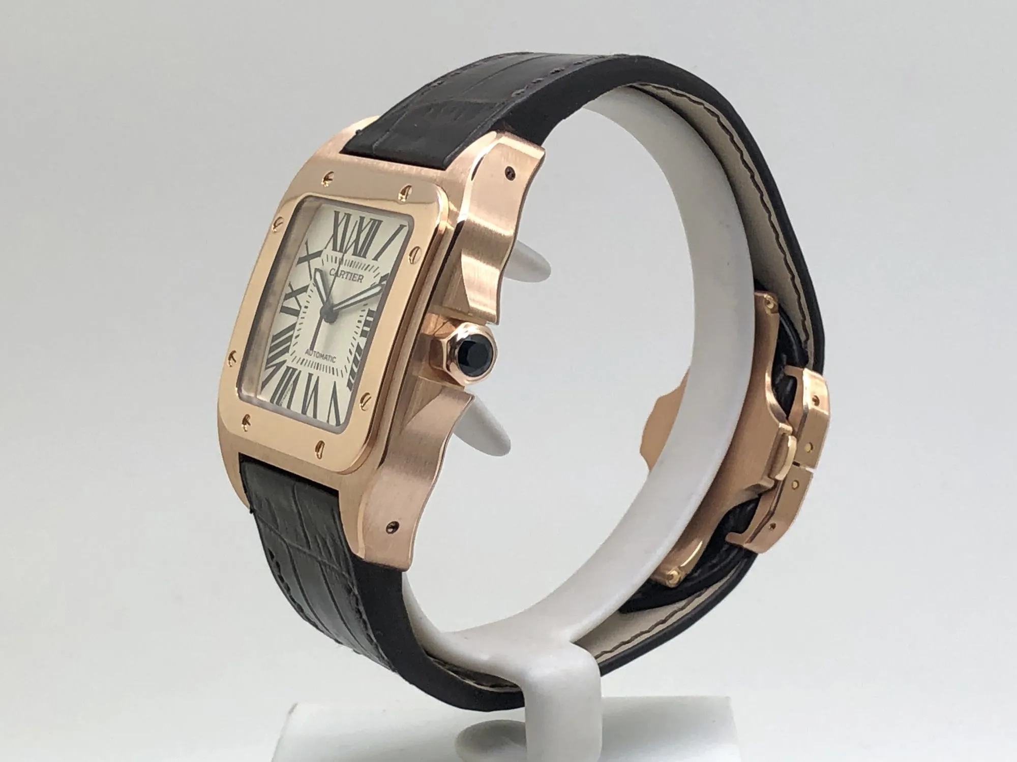 Cartier Santos 100 2792 41mm Rose gold White 6