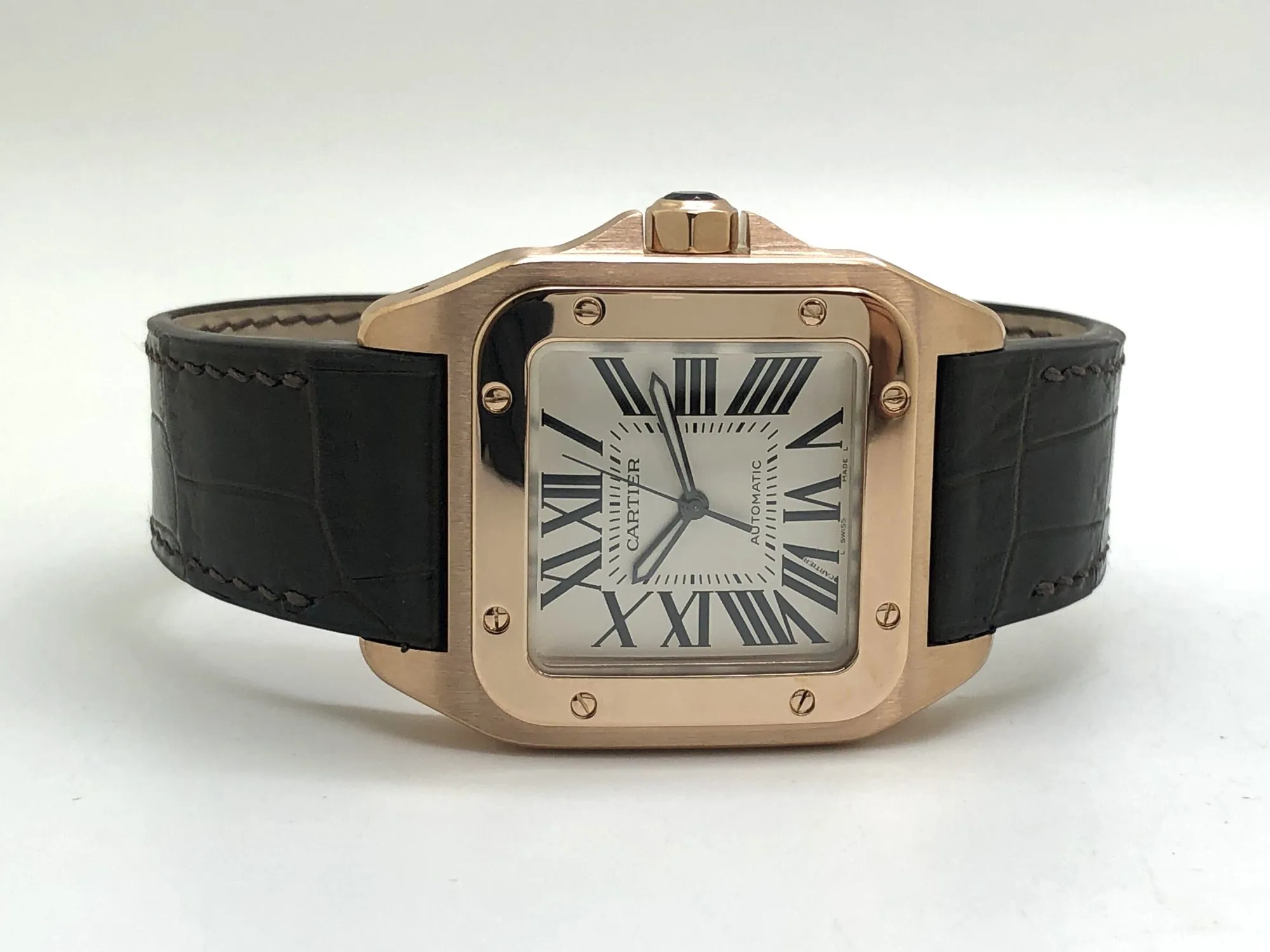 Cartier Santos 100 2792 41mm Rose gold White 11