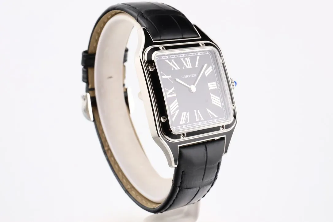 Cartier Santos Dumont WSSA0046 31.4mm Stainless steel Black 8