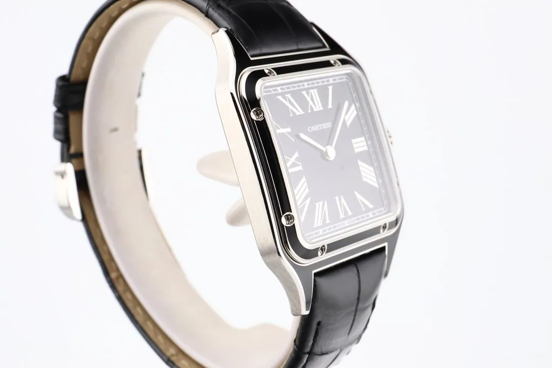 Cartier Santos Dumont WSSA0046 31.4mm Stainless steel Black 9