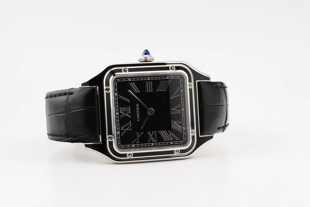 Cartier Santos Dumont WSSA0046 31.4mm Stainless steel Black 10