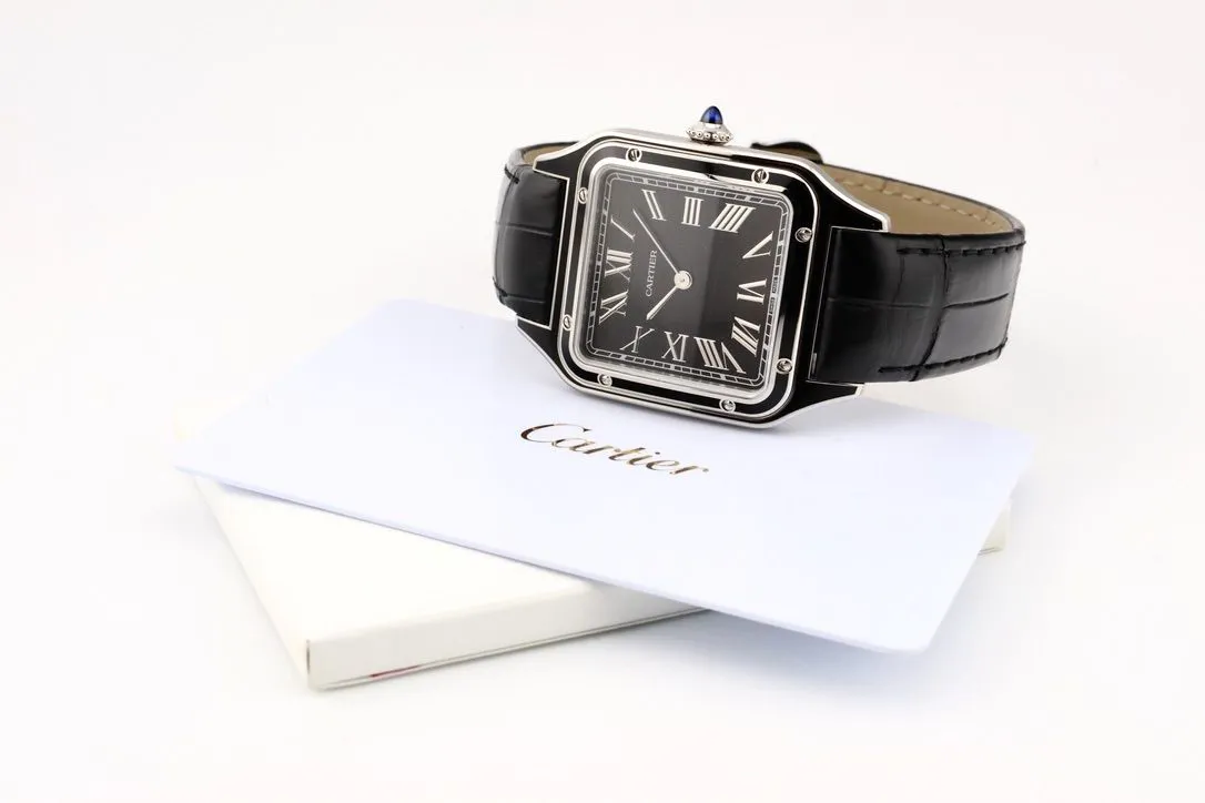 Cartier Santos Dumont WSSA0046 31.4mm Stainless steel Black 15