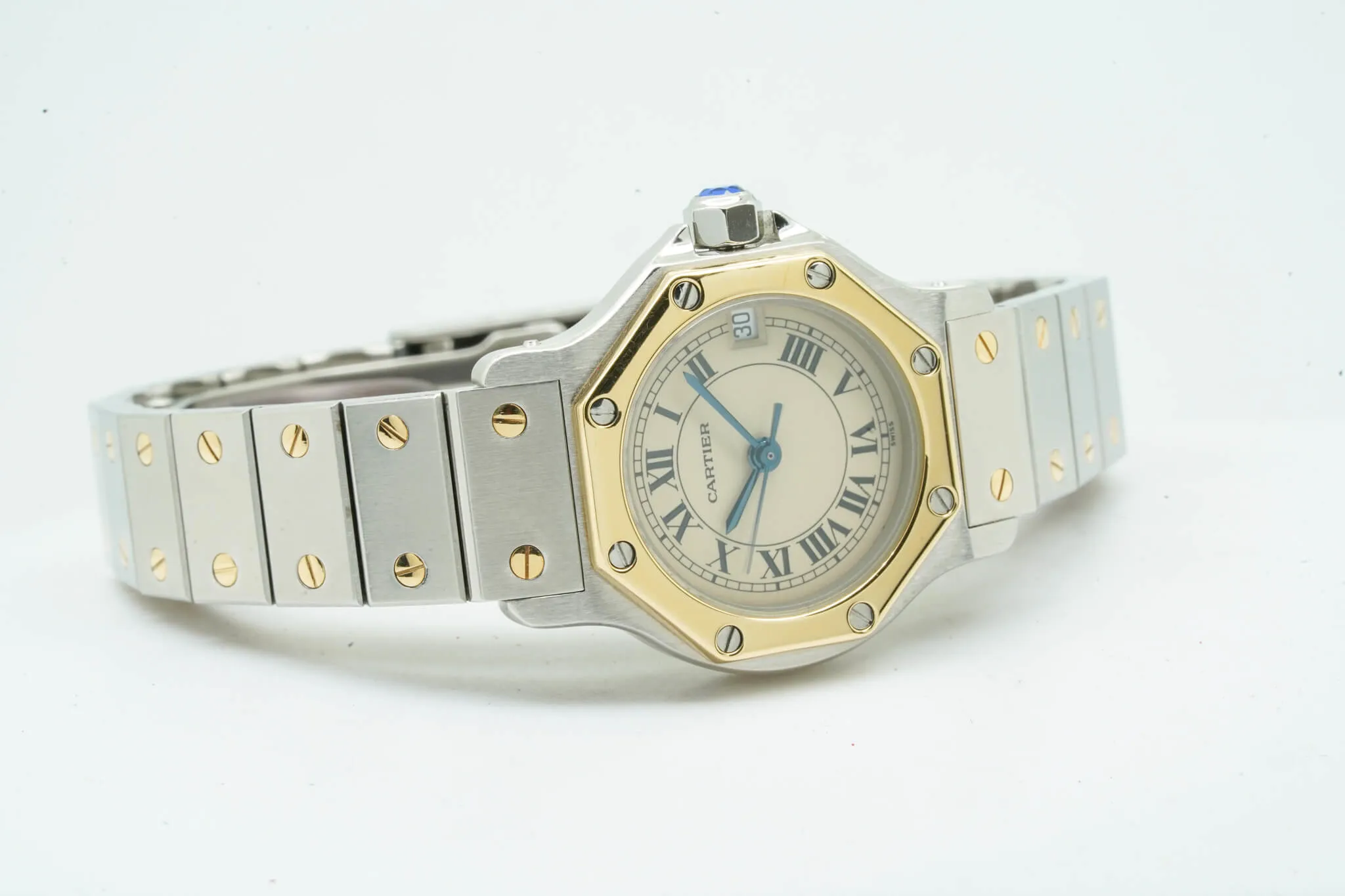 Cartier Santos Octagon 187903 25mm Silver 4