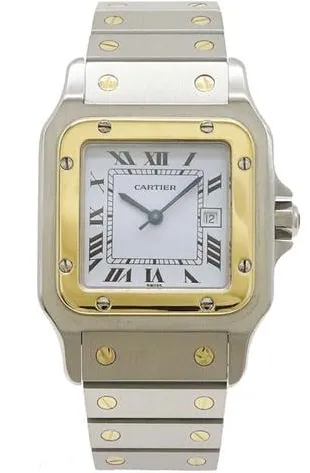 Cartier Santos W20011C4 29mm Yellow gold and Stainless steel White