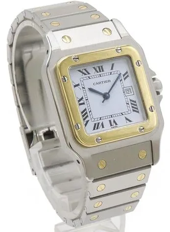 Cartier Santos W20011C4 29mm Yellow gold and Stainless steel White 3