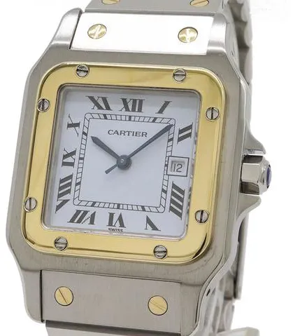 Cartier Santos W20011C4 29mm Yellow gold and Stainless steel White 4