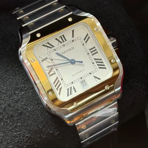 Cartier Santos W2SA0009 40mm Yellow gold and Stainless steel Silver