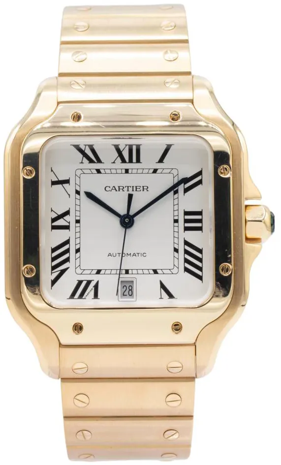 Cartier Santos WGSA0029 40mm Yellow gold Silver