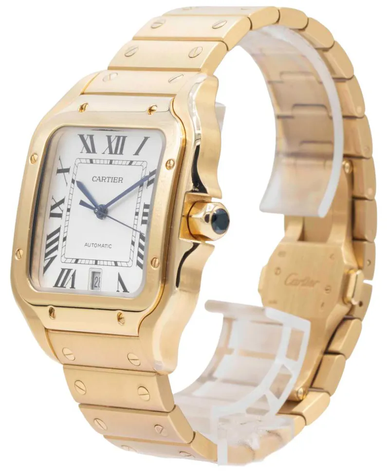 Cartier Santos WGSA0029 40mm Yellow gold Silver 1