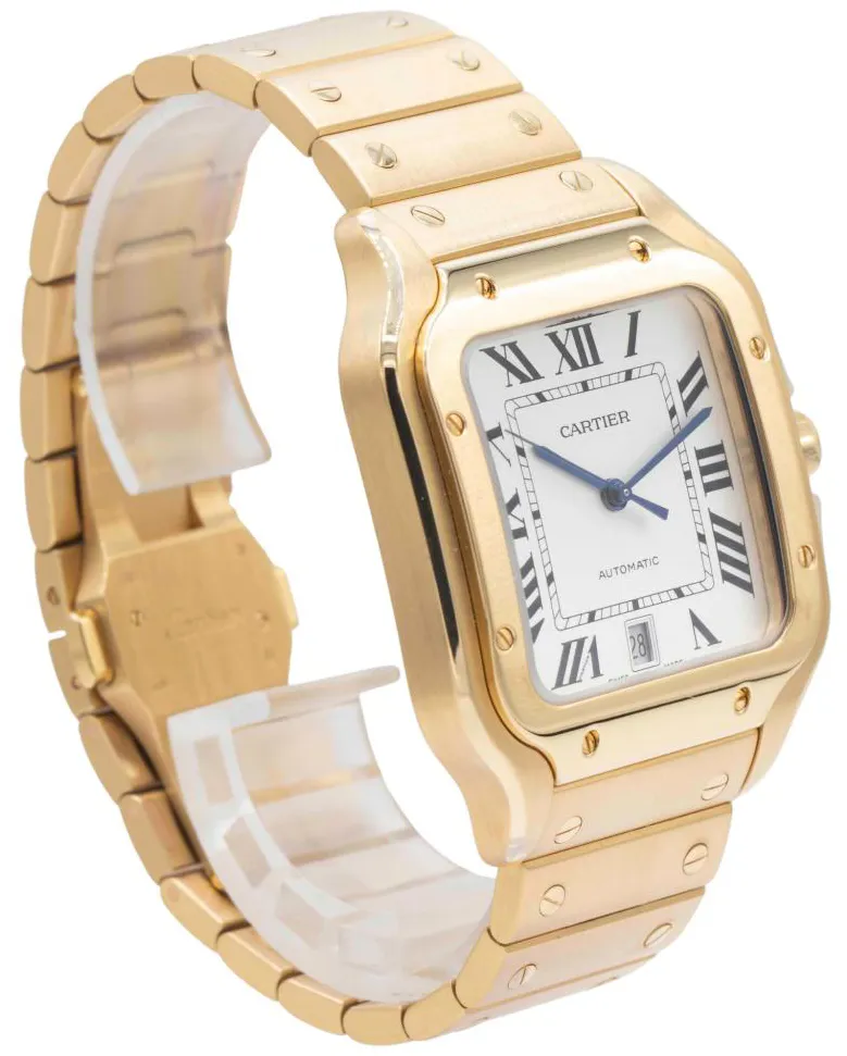 Cartier Santos WGSA0029 40mm Yellow gold Silver 5