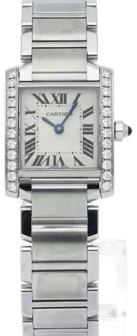 Cartier Tank Française W4TA0008 25mm Stainless steel White 1