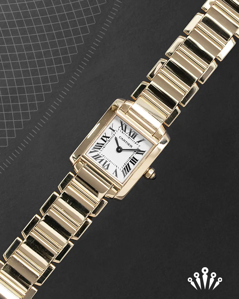 Cartier Tank Française W50002N2 26mm Yellow gold White