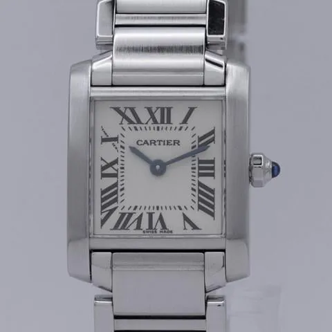 Cartier Tank Française W51008Q3 20mm Stainless steel White