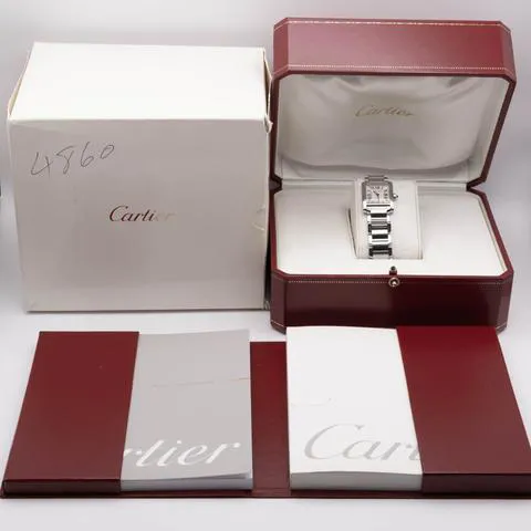 Cartier Tank Française W51008Q3 20mm Stainless steel White 9