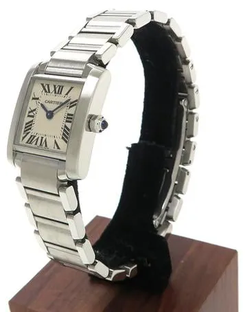 Cartier Tank Française W51008Q3 20mm Stainless steel White 1