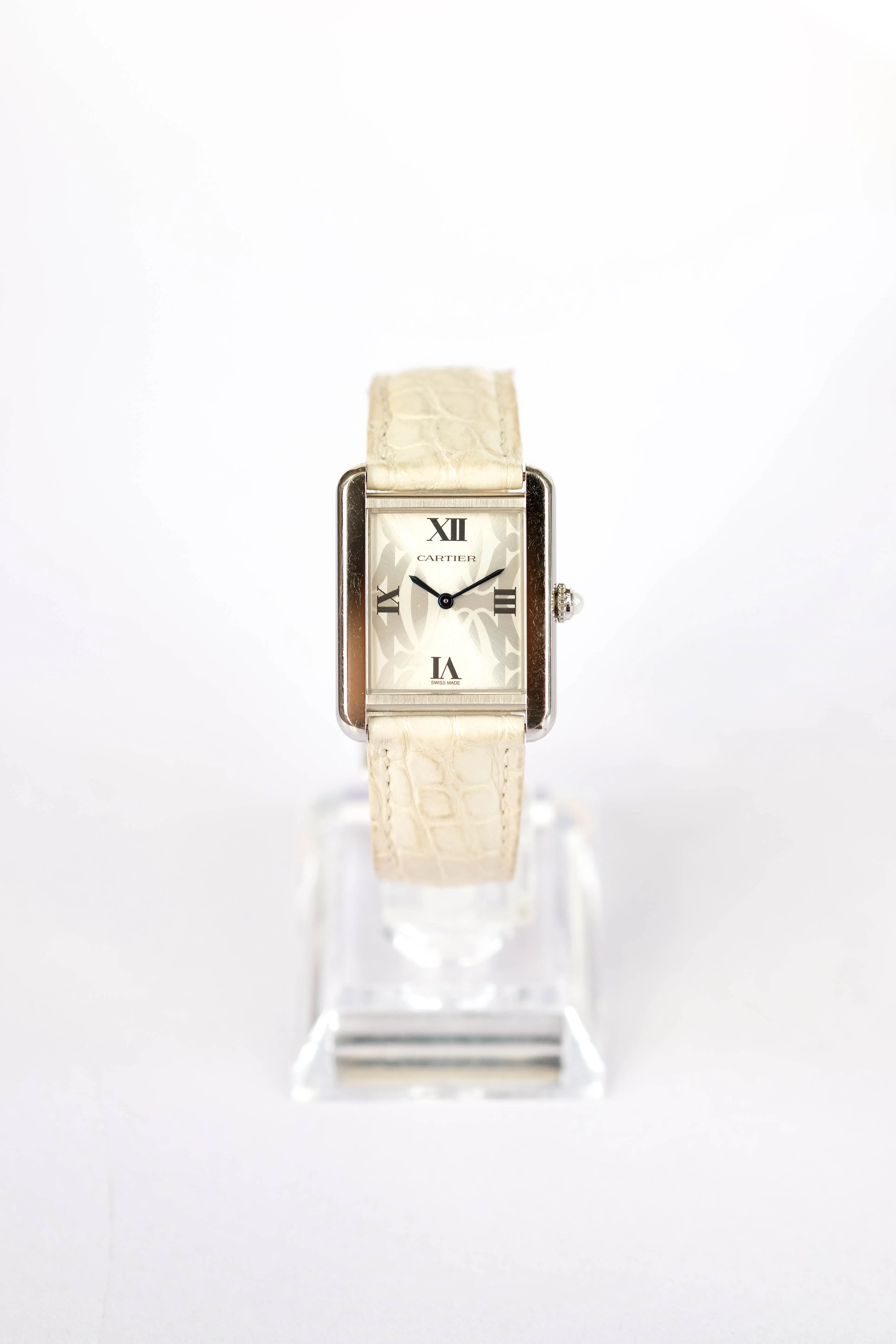 Cartier Tank Solo 3170 24mm Stainless steel Mother-of-pearl