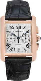 Cartier Tank W5330005 Rose gold Silver