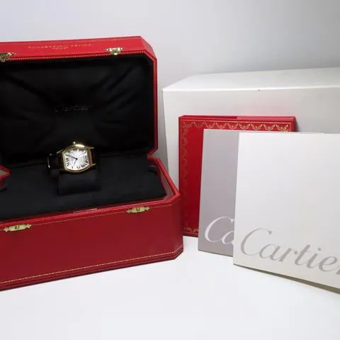 Cartier Tortue 2496C 34mm Yellow gold Silver 1