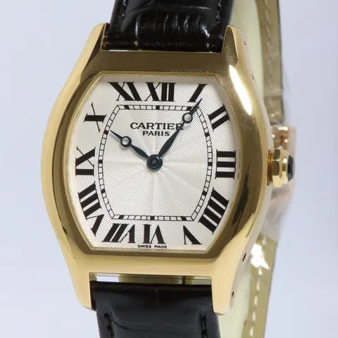 Cartier Tortue 2496C 34mm Yellow gold Silver 3