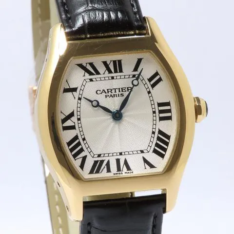 Cartier Tortue 2496C 34mm Yellow gold Silver 5