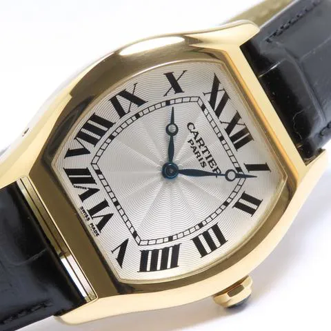 Cartier Tortue 2496C 34mm Yellow gold Silver 9