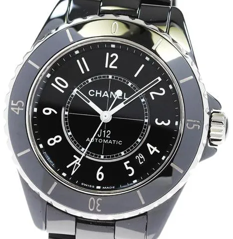 Chanel J12 H5697 38mm Black ceramic Black