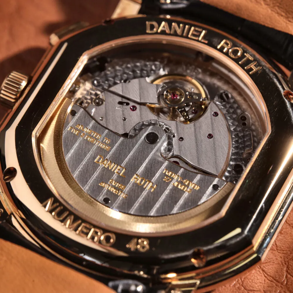 Daniel Roth GMT 35mm Rose gold and 18k rose gold Black 10