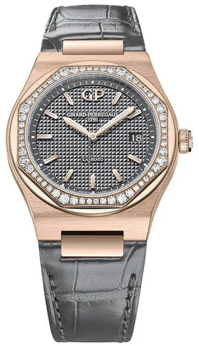 Girard-Perregaux Laureato 80189D52A232-CB6A 34mm Rose gold Gray