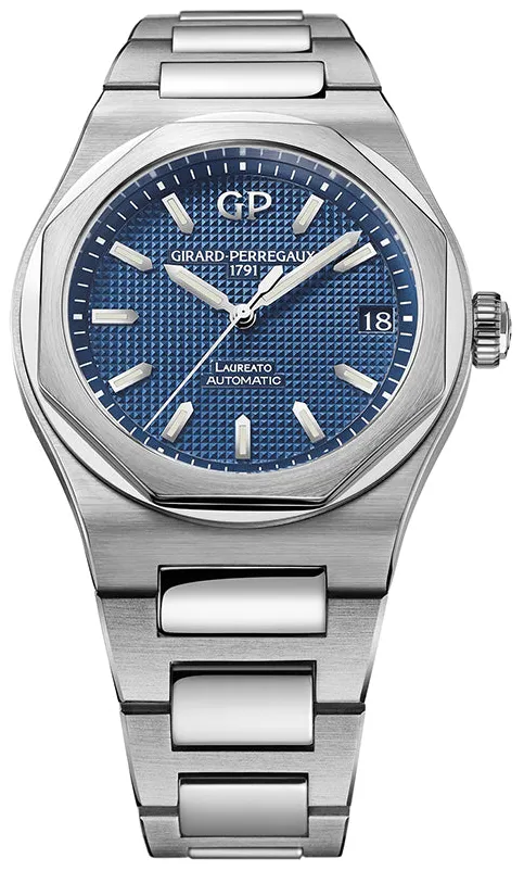 Girard-Perregaux Laureato 81010-11-431-11A Stainless steel Blue