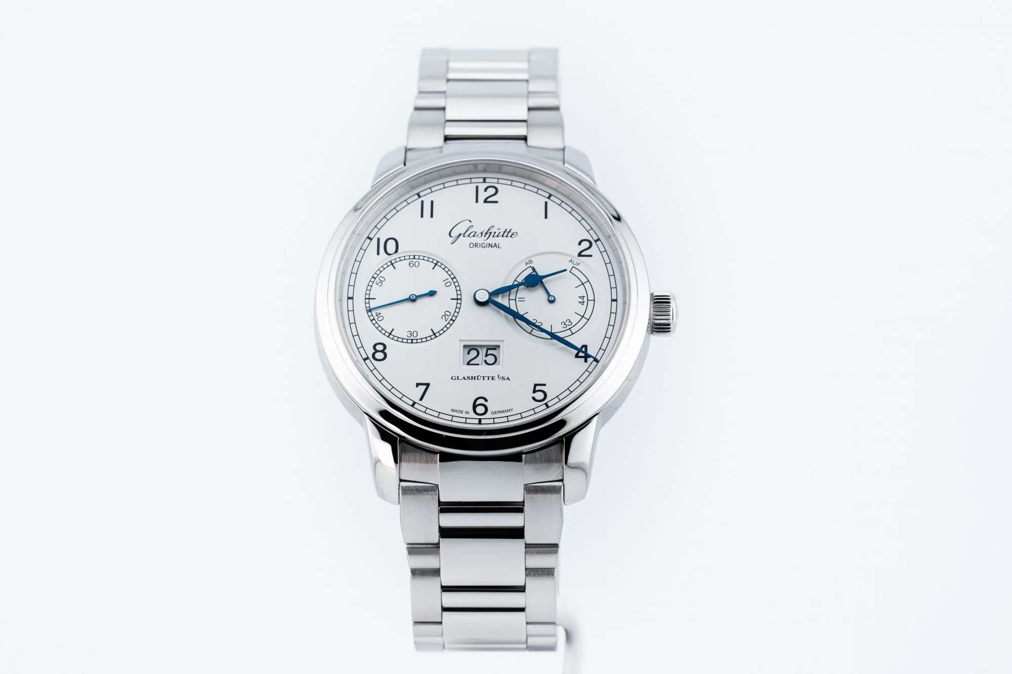 Glashütte Senator Observer 100-14-05-02-04 44mm Stainless steel White