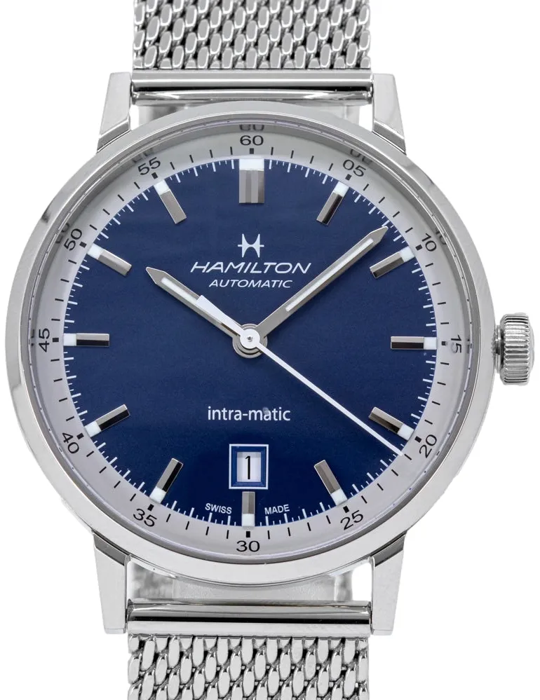 Hamilton American Classic H38425140 40mm Stainless steel Blue 1