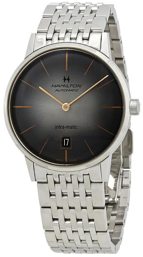 Hamilton Intra-Matic H38455181 38mm Stainless steel Gray