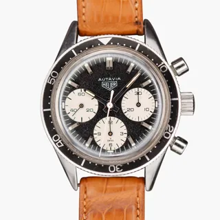 Heuer Autavia 2446 Stainless steel Panda