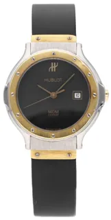 Hublot MDM Classic 1390 23mm Yellow gold and Stainless steel Black