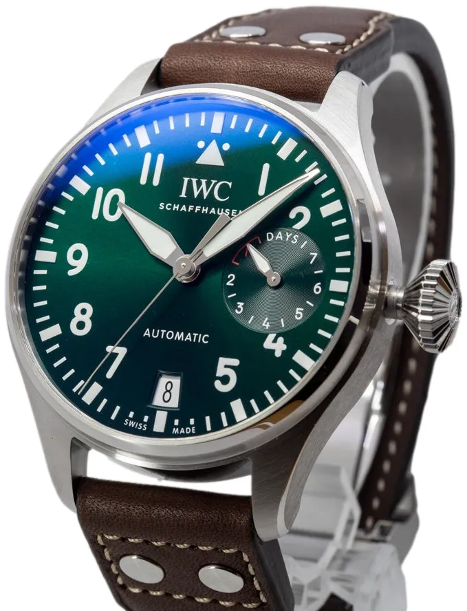 IWC Big Pilot IW501015 46.2mm Stainless steel Green 3