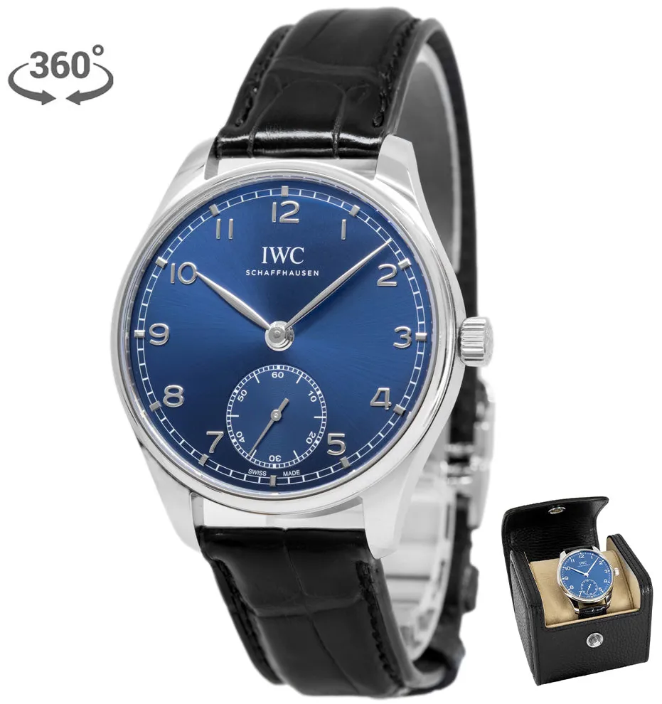 IWC Portugieser IW358305 40.5mm Stainless steel Blue