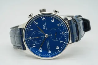 IWC Chronograph IW371601 Stainless steel Blue