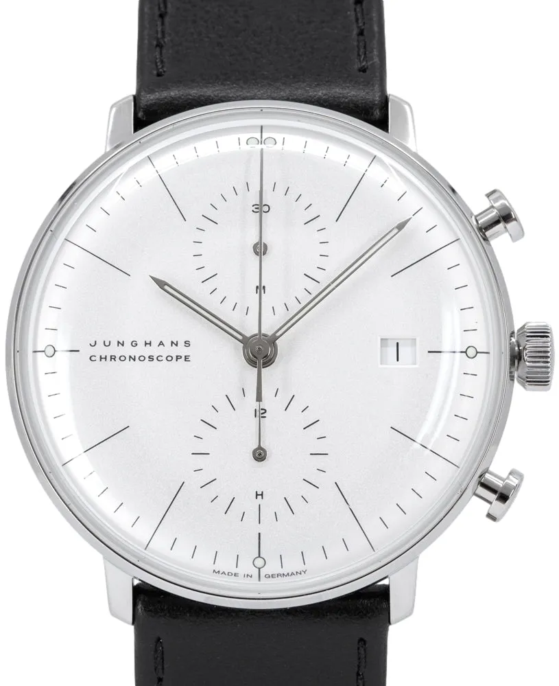 Junghans max bill 027/4600.02 40mm Stainless steel White 2