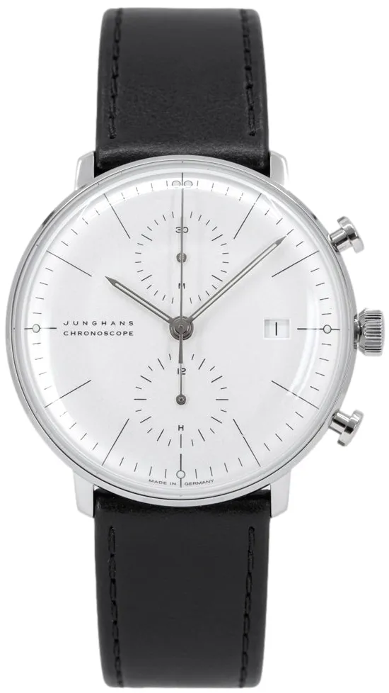 Junghans max bill 027/4600.02 40mm Stainless steel White 3