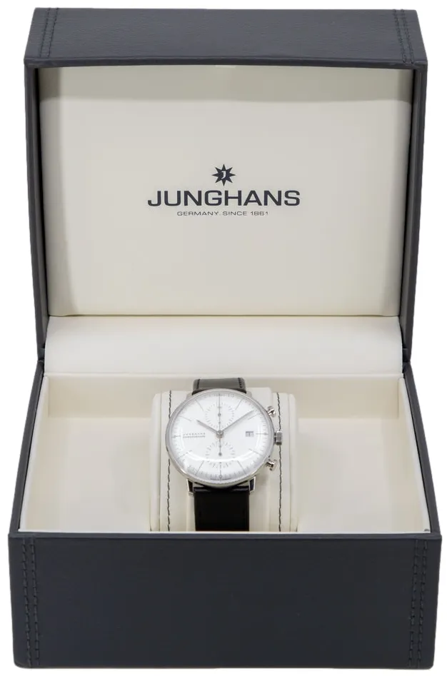 Junghans max bill 027/4600.02 40mm Stainless steel White 8