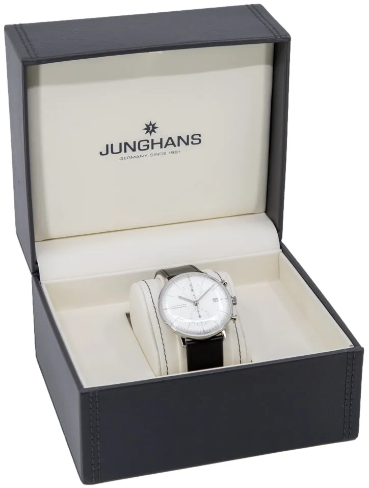 Junghans max bill 027/4600.02 40mm Stainless steel White 9