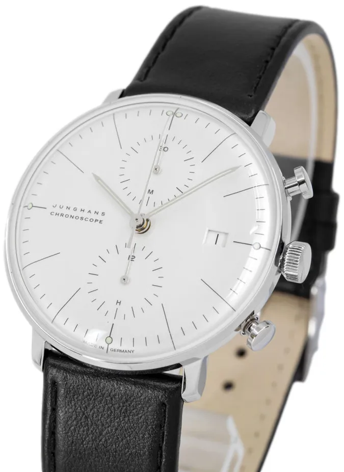 Junghans max bill 027/4600.02 40mm Stainless steel White 10