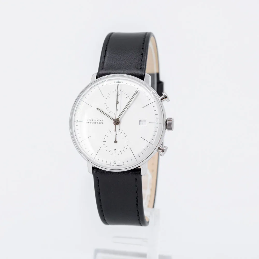 Junghans max bill 027/4600.02 40mm Stainless steel White 12