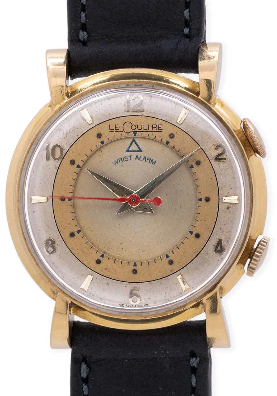 LeCoultre Alarm 3155 32mm 14K YG Champagne