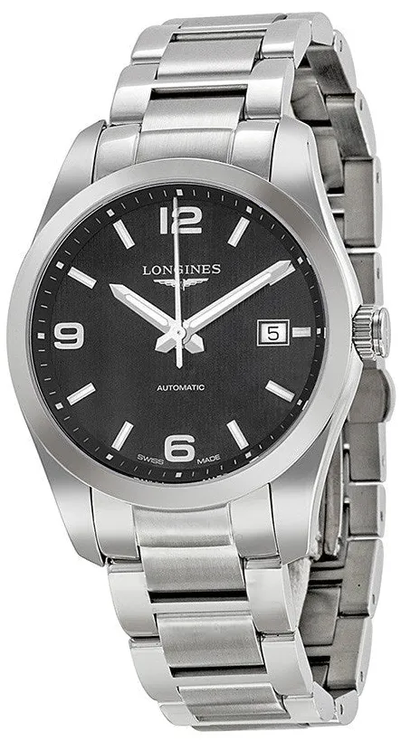 Longines Conquest L2.785.4.56.6 40mm Stainless steel Black